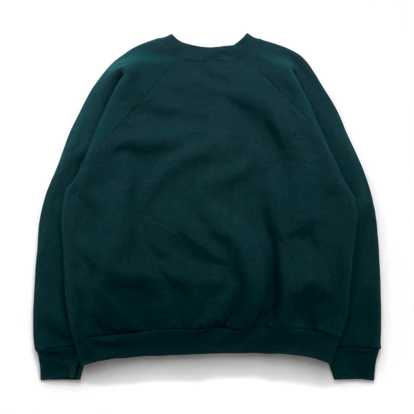 FRUIT OF THE LOOM ブランク スウェットシャツ XL グリーン 無地 コットン 裏起毛