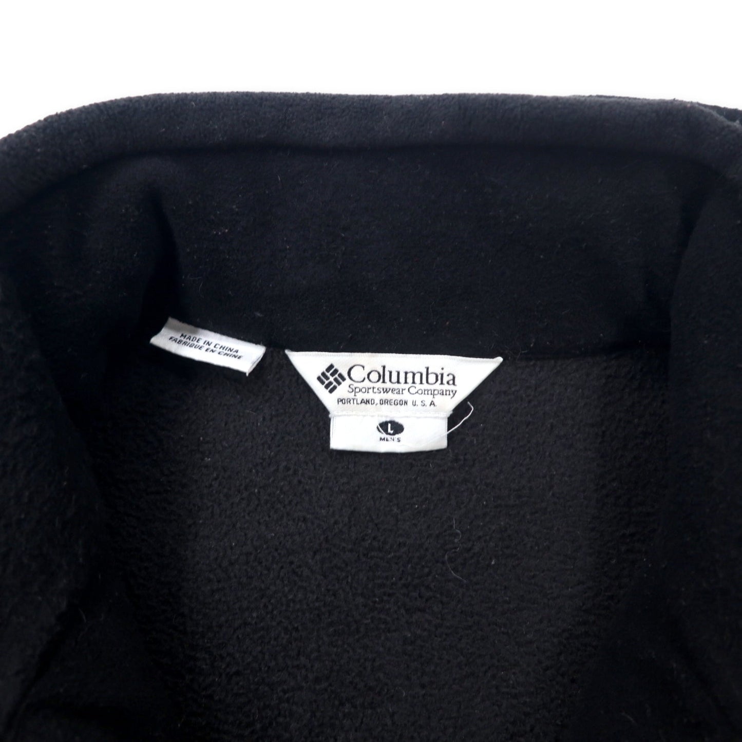 Columbia 3WAY マウンテンパーカー L レッド ナイロン フード収納式 フリースライナー着脱式 ロゴ刺繍 ビッグサイズ