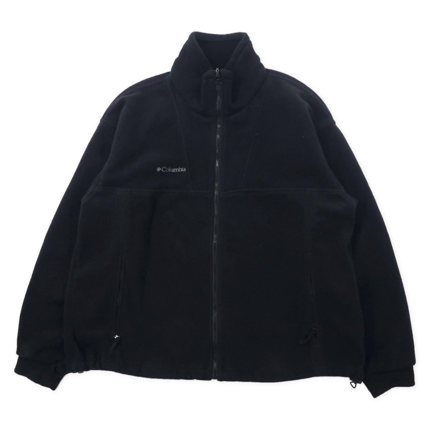 Columbia 3WAY マウンテンパーカー L レッド ナイロン フード収納式 フリースライナー着脱式 ロゴ刺繍 ビッグサイズ