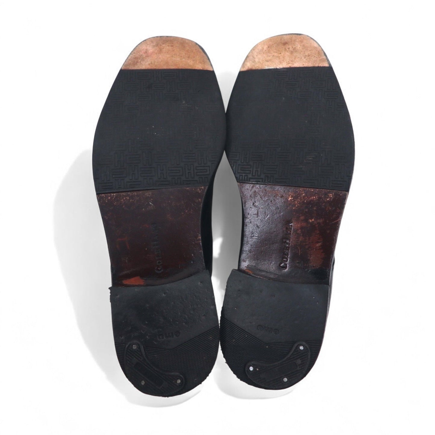 COLE HAAN スプリットトゥ Uチップ ドレスシューズ 28.5cm ブラック レザー 外羽根 01594
