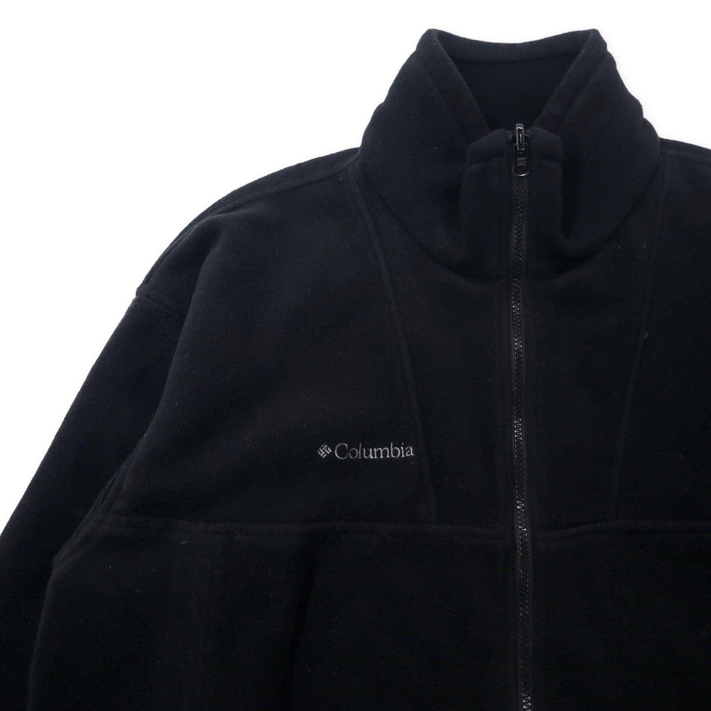 Columbia 3WAY マウンテンパーカー L レッド ナイロン フード収納式 フリースライナー着脱式 ロゴ刺繍 ビッグサイズ
