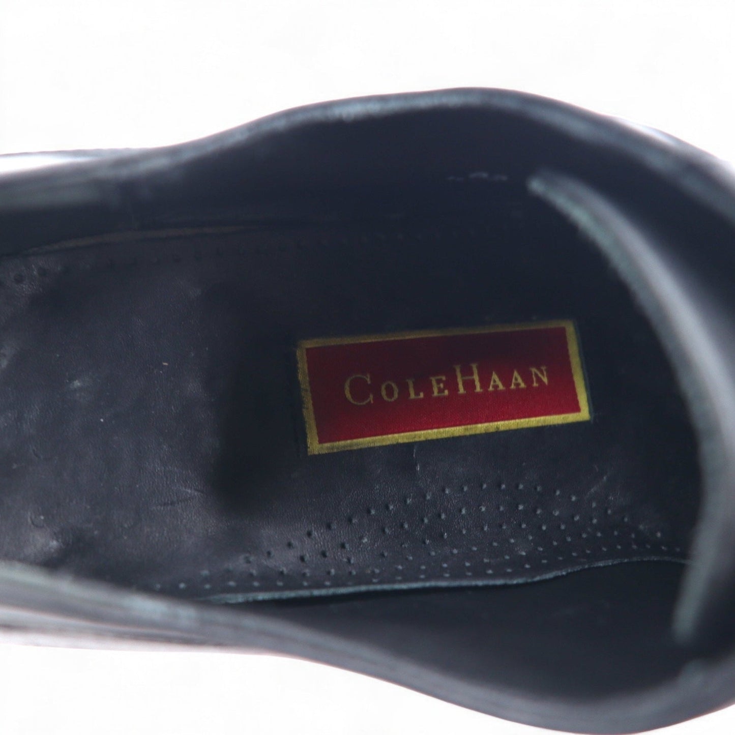 COLE HAAN スプリットトゥ Uチップ ドレスシューズ 28.5cm ブラック レザー 外羽根 01594