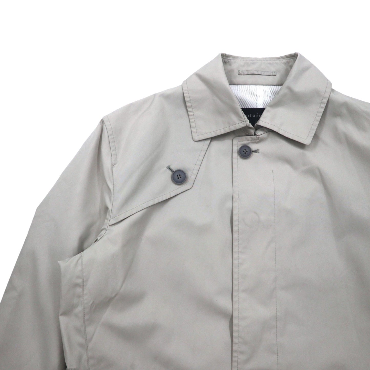 gotairiku 五大陸 ステンカラーコート トレンチコート M ベージュ ポリエステル ベルト付き