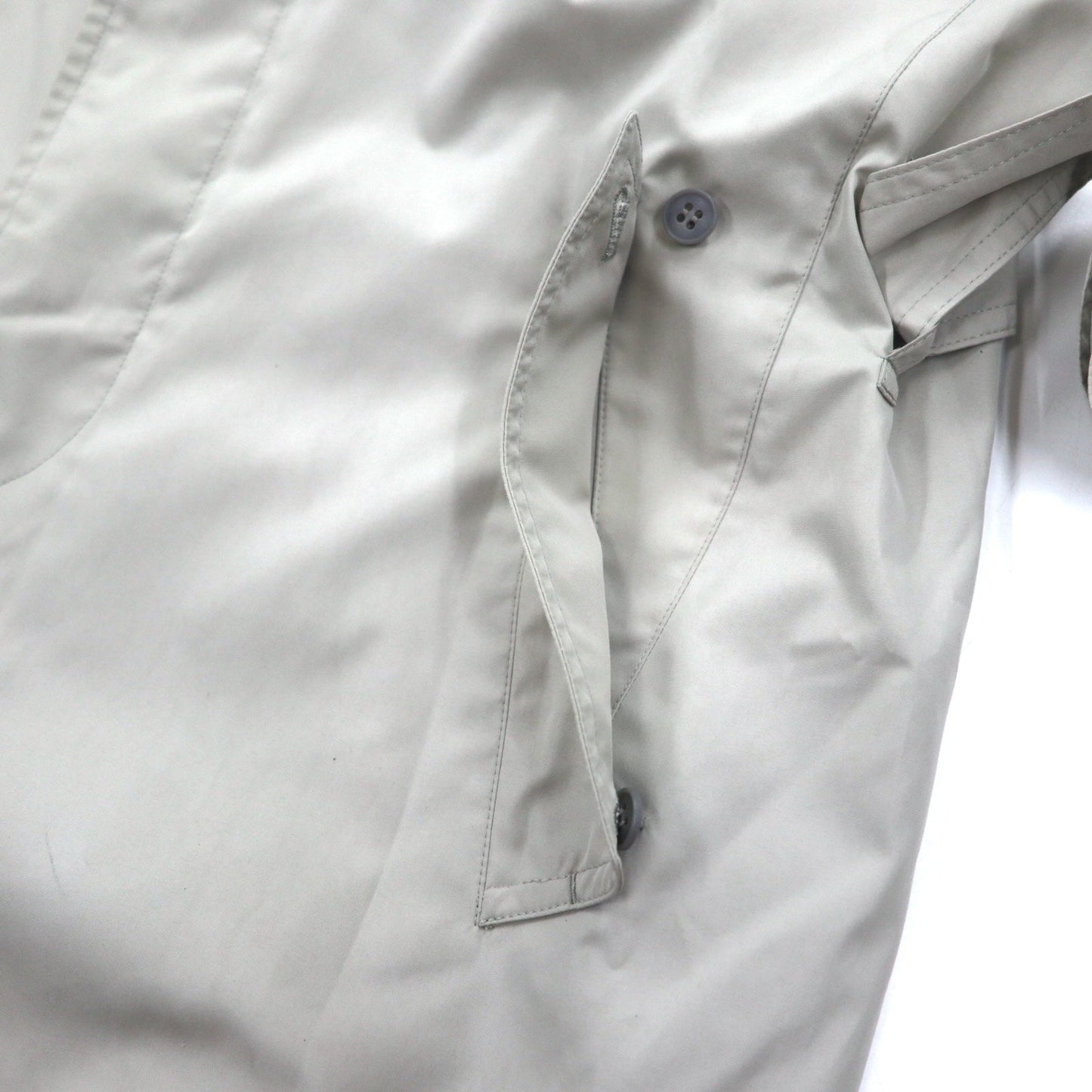 gotairiku 五大陸 ステンカラーコート トレンチコート M ベージュ ポリエステル ベルト付き