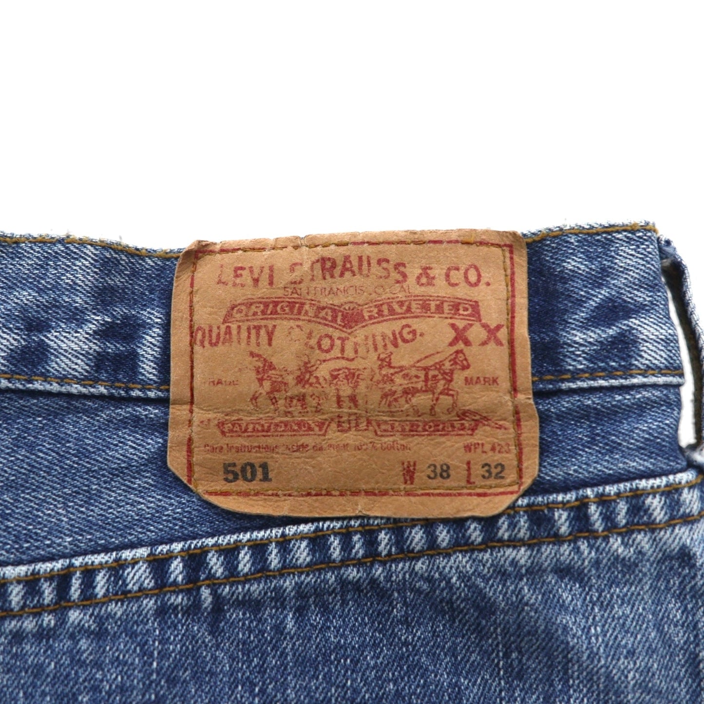 Levi's 90年代 USA製 501 デニムパンツ ジーンズ L インディゴ ブルー ボタンフライ 5010114