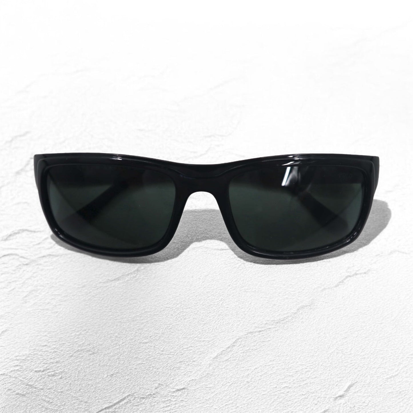 RALPH LAUREN イタリア製 スクエア サングラス ブラック メタル POLO 4059 5001/71 58◻︎18 135 3N