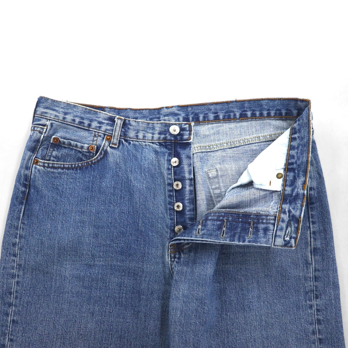 Levi's 90年代 USA製 501 デニムパンツ ジーンズ L インディゴ ブルー ボタンフライ 5010114
