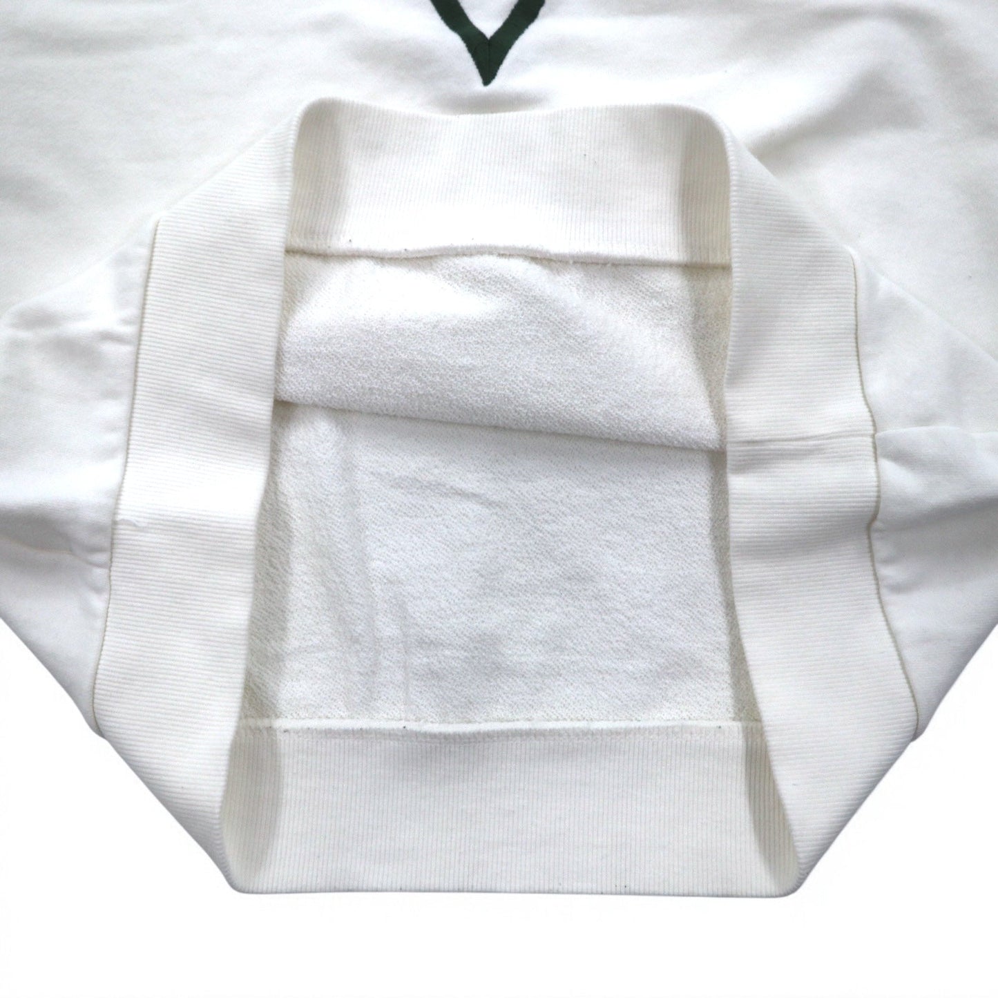 GUESS ORIGINALS トライアングルロゴ 刺繍 スウェット M ホワイト コットン