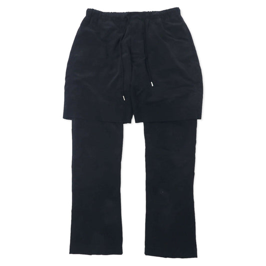 Sasquatch Fabrix フェイクスエードレザー レイヤードパンツ M ブラック ポリエステル 16AW-PA-007 日本製