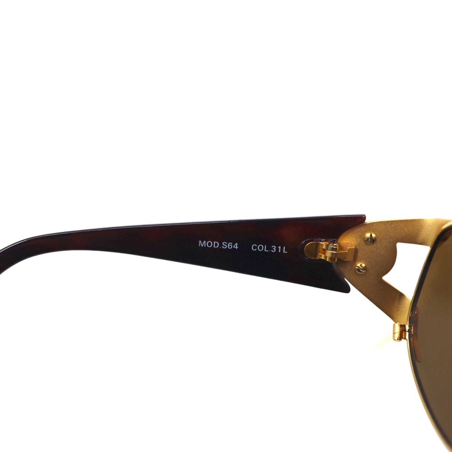 GIANNI VERSACE ヴィンテージ イタリア製 メデューサ サングラス ゴールド ベッコウ S64 31L