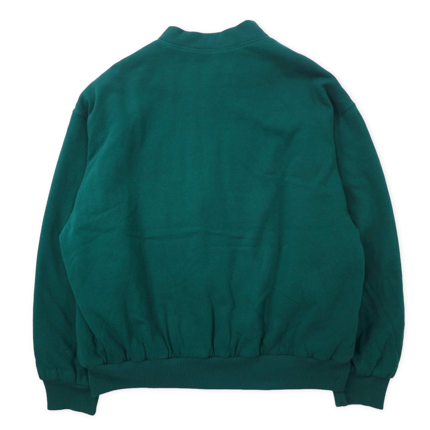 CHEMISE LACOSTE フランス製 80年代 フレンチラコステ スナップカーディガン スタジャン 4 グリーン コットン ワンポイントロゴ ビッグサイズ