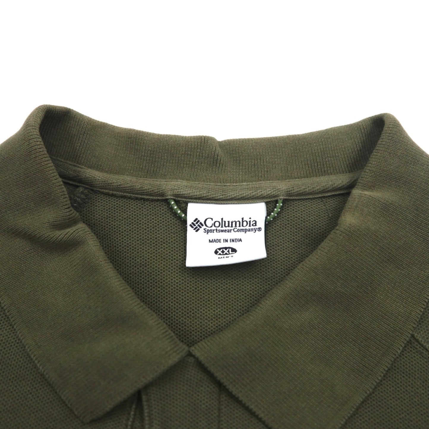 Columbia ポロシャツ 2XL ビッグサイズ カーキ コットン AM2249