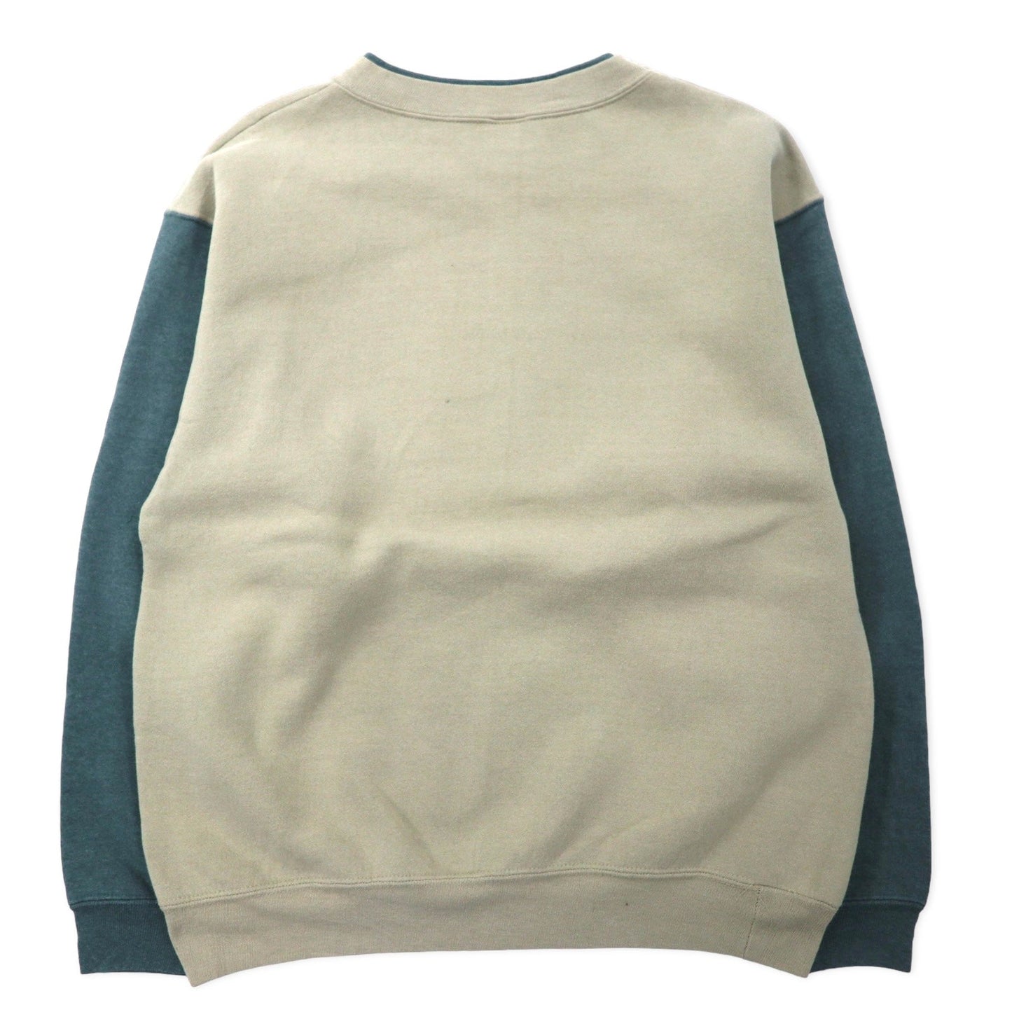 ALORE USA製 90年代 プリント スウェット L ベージュ グレー コットン 裏起毛 VAIL COLORADO