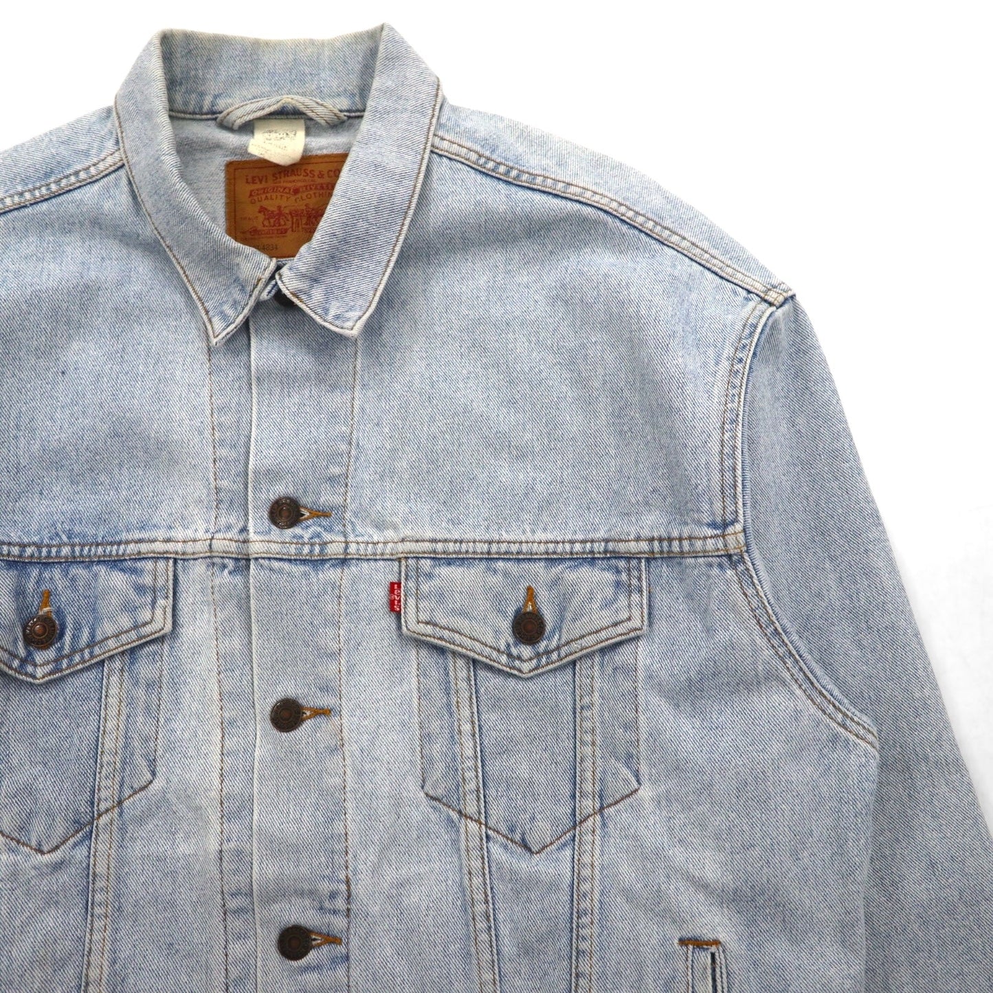 Levi's 90年代 USA製 デニムジャケット Gジャン L ライトブルー アイスウォッシュ 70507-4834