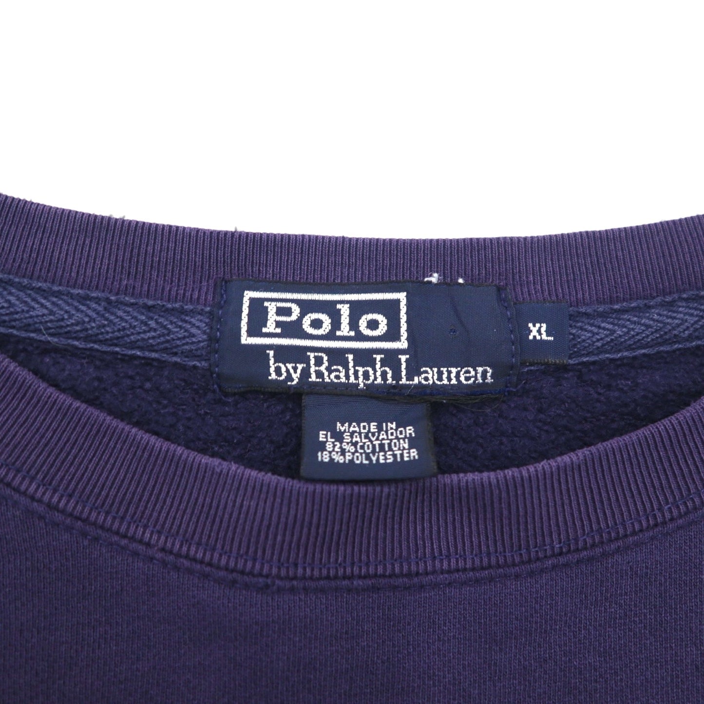 Polo by Ralph Lauren 90年代 スウェット トレーナー XL ネイビー コットン スモールポニー刺繍
