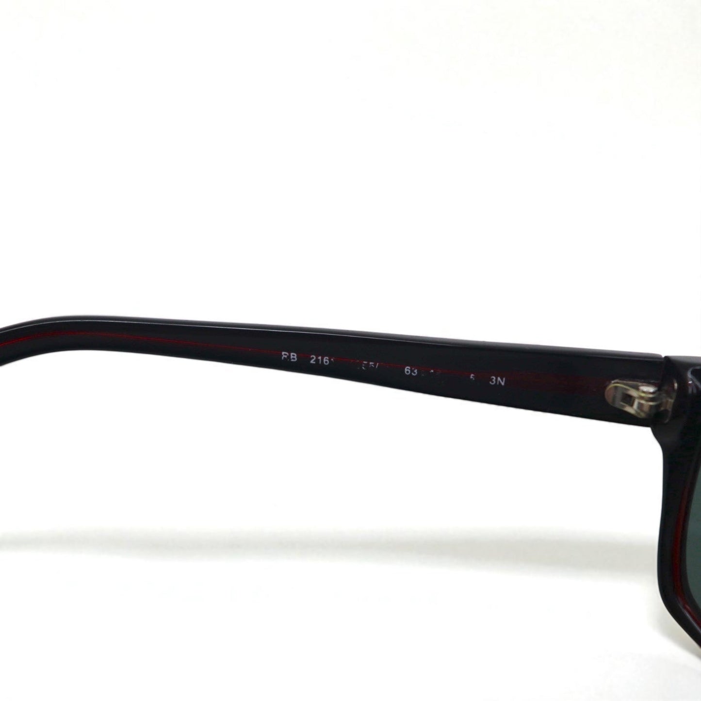 Ray-Ban ビッグフレーム スクエア サングラス ボルドー プラスチック RB2161