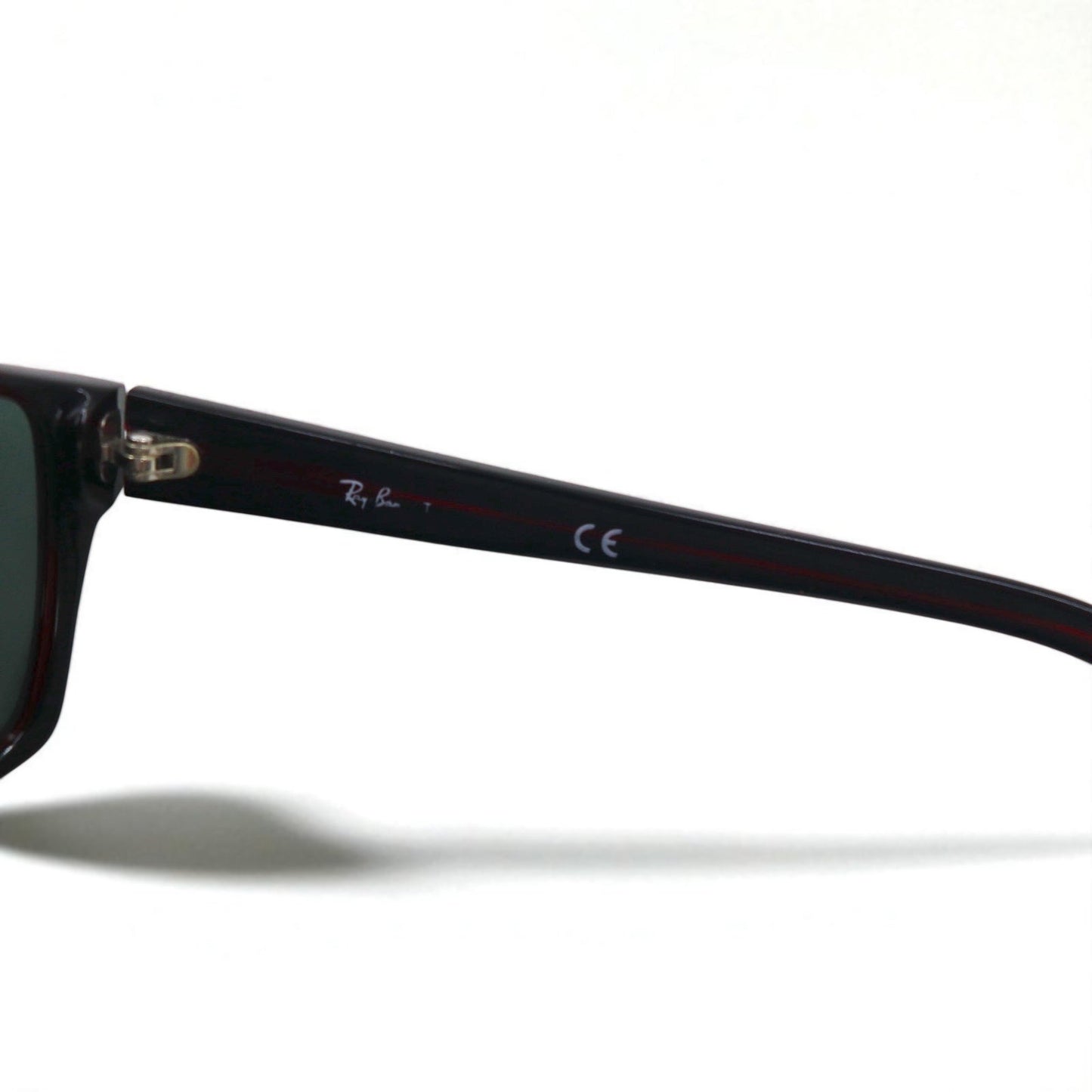 Ray-Ban ビッグフレーム スクエア サングラス ボルドー プラスチック RB2161
