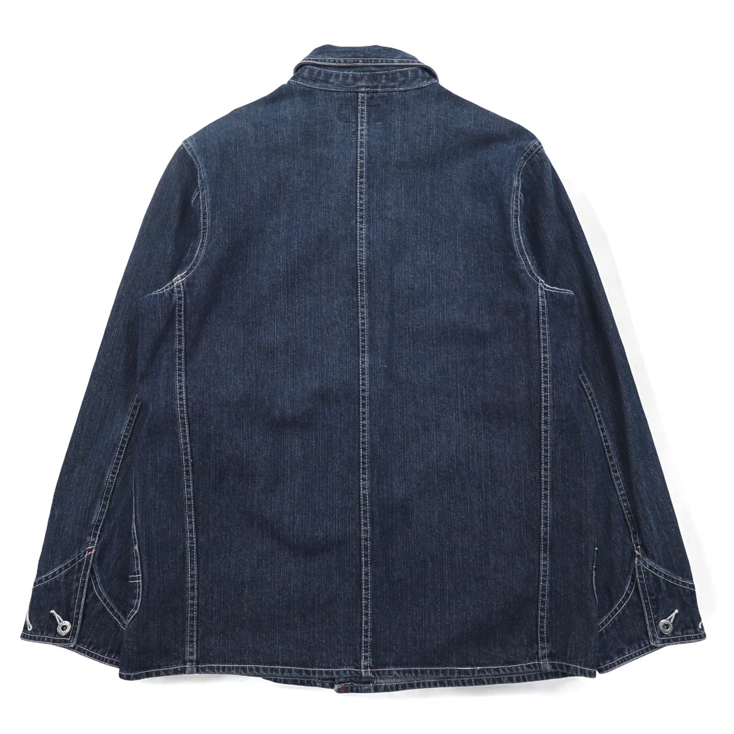 HARLEY DAVIDSON デニム カバーオール L インディゴ ブルー コットン ワッペン