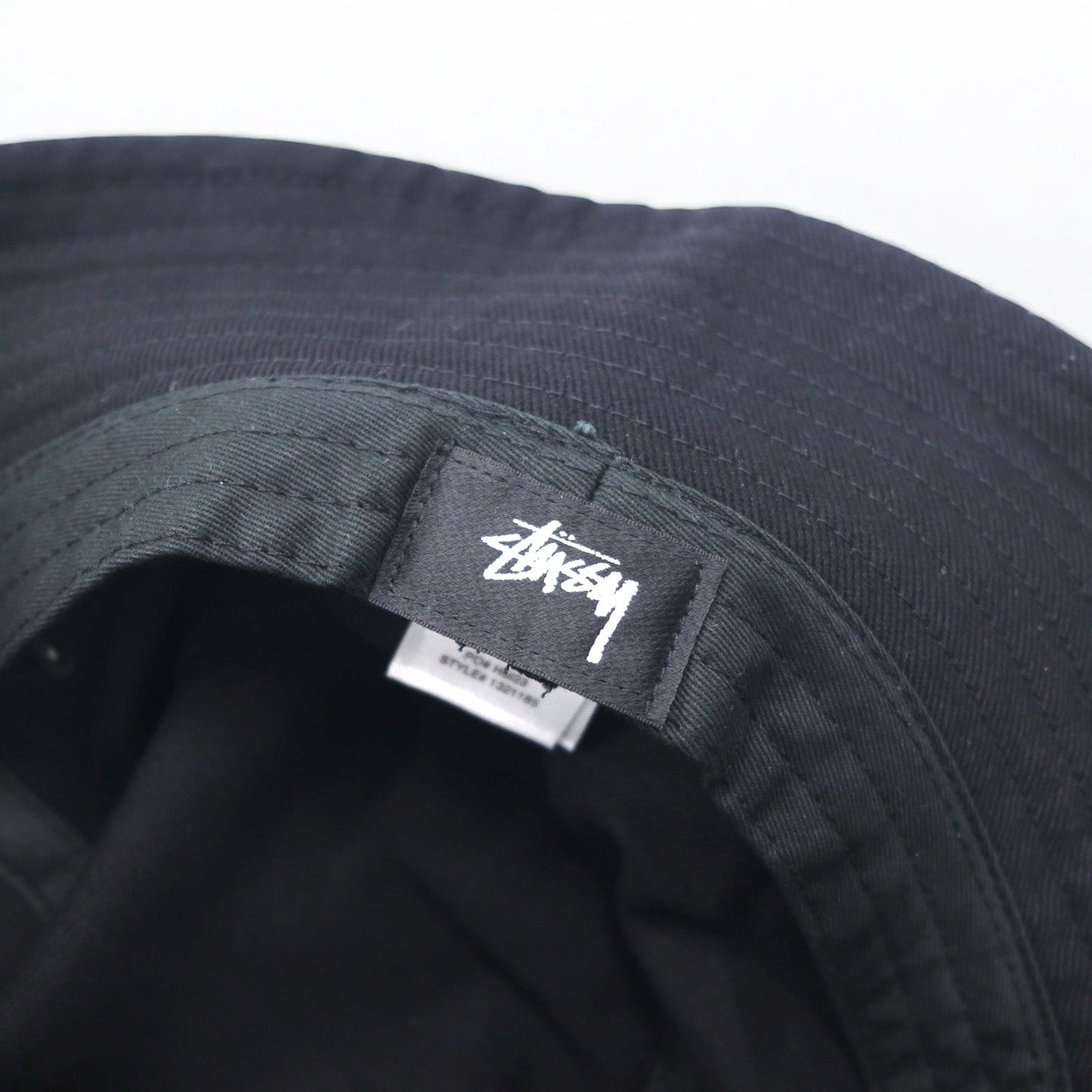 Stussy SSリンク シャネルロゴ刺繍 ディープ バケットハット S/M ブラック SS Link Deep Bucket Hat 1321185