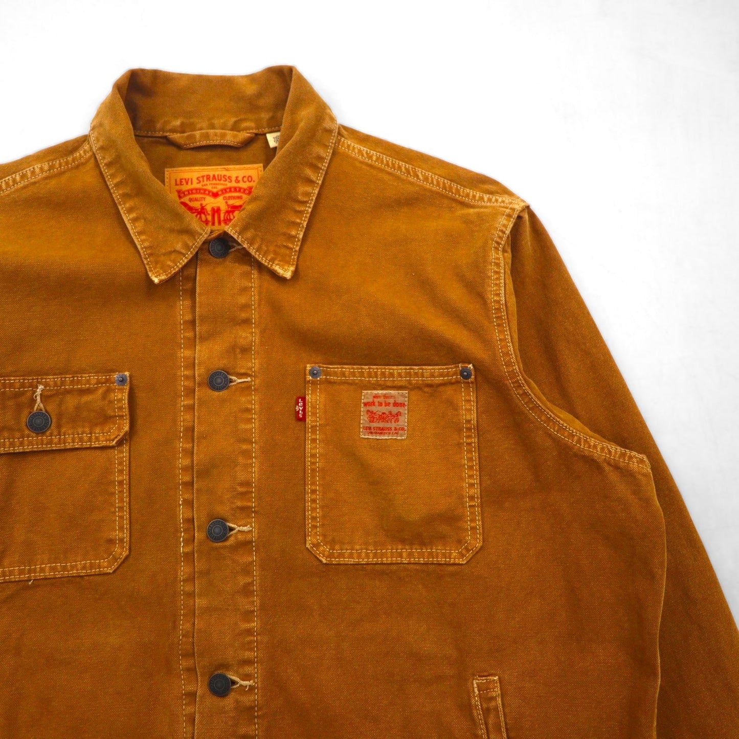 Levi's ダック地 ワーク トラッカージャケット Sunrise Trucker Jacket L ブラウン A4820-0004