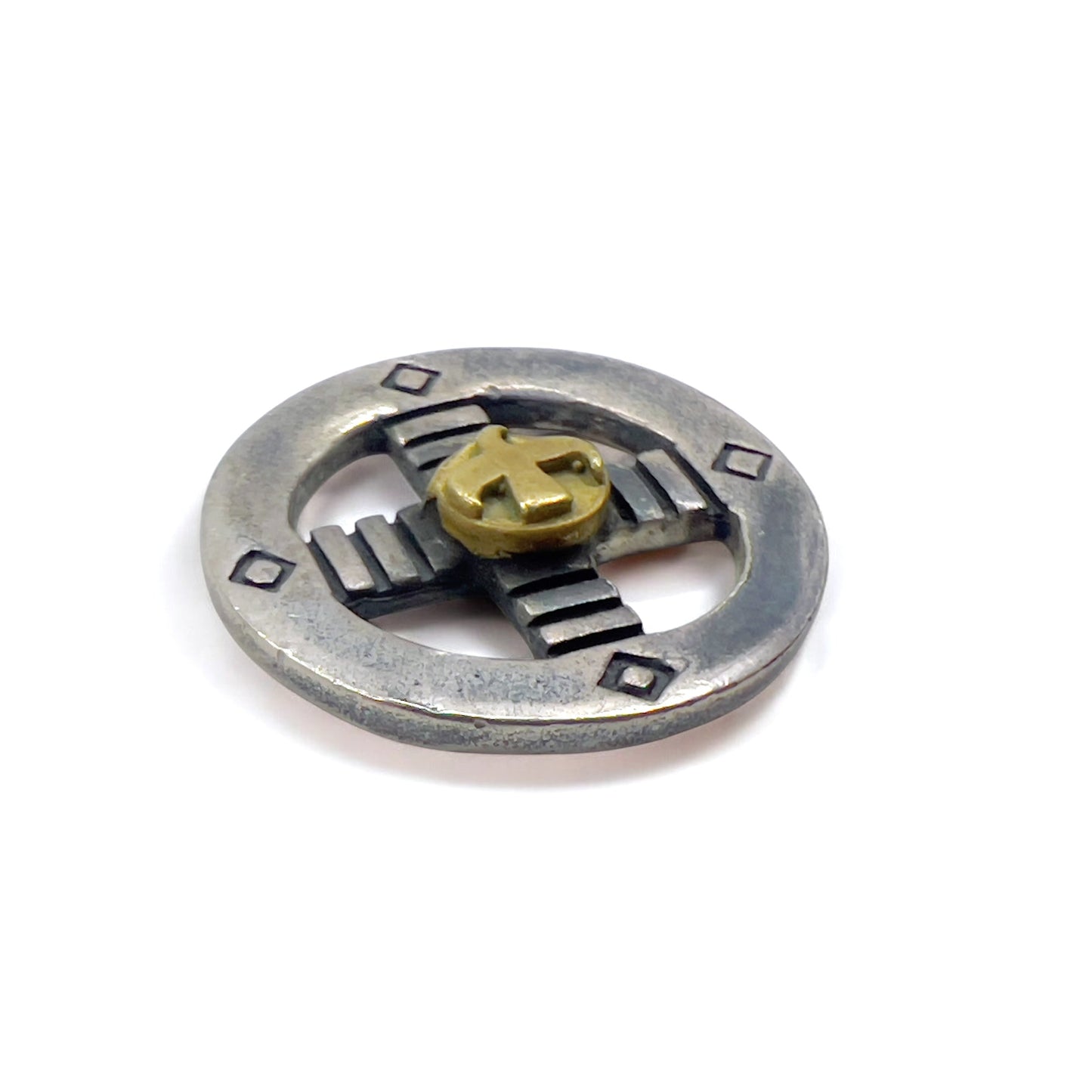 goro's K18 金印メタル付 SV メディスンホイール ゴールド シルバー 925