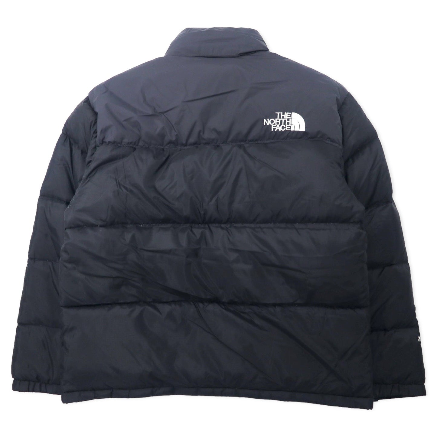 THE NORTH FACE ヌプシ ダウンジャケット 700フィルパワー M ブラック ナイロン ロゴ刺繍 フード収納式 US規格