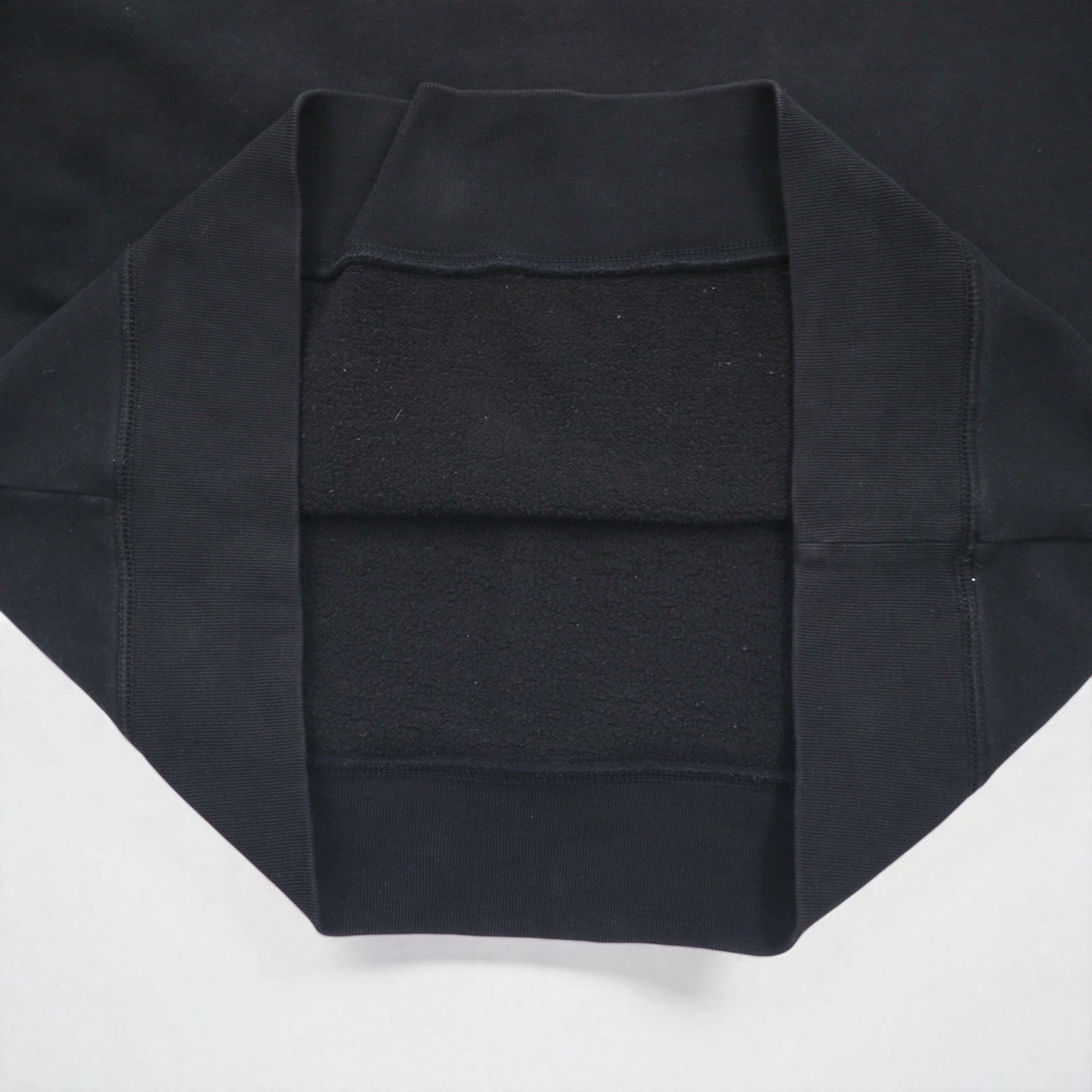 POLO JEANS COMPANY RALPH LAUREN 前V クルーネック スウェット XL ブラック 無地 ワンポイントロゴ刺繍