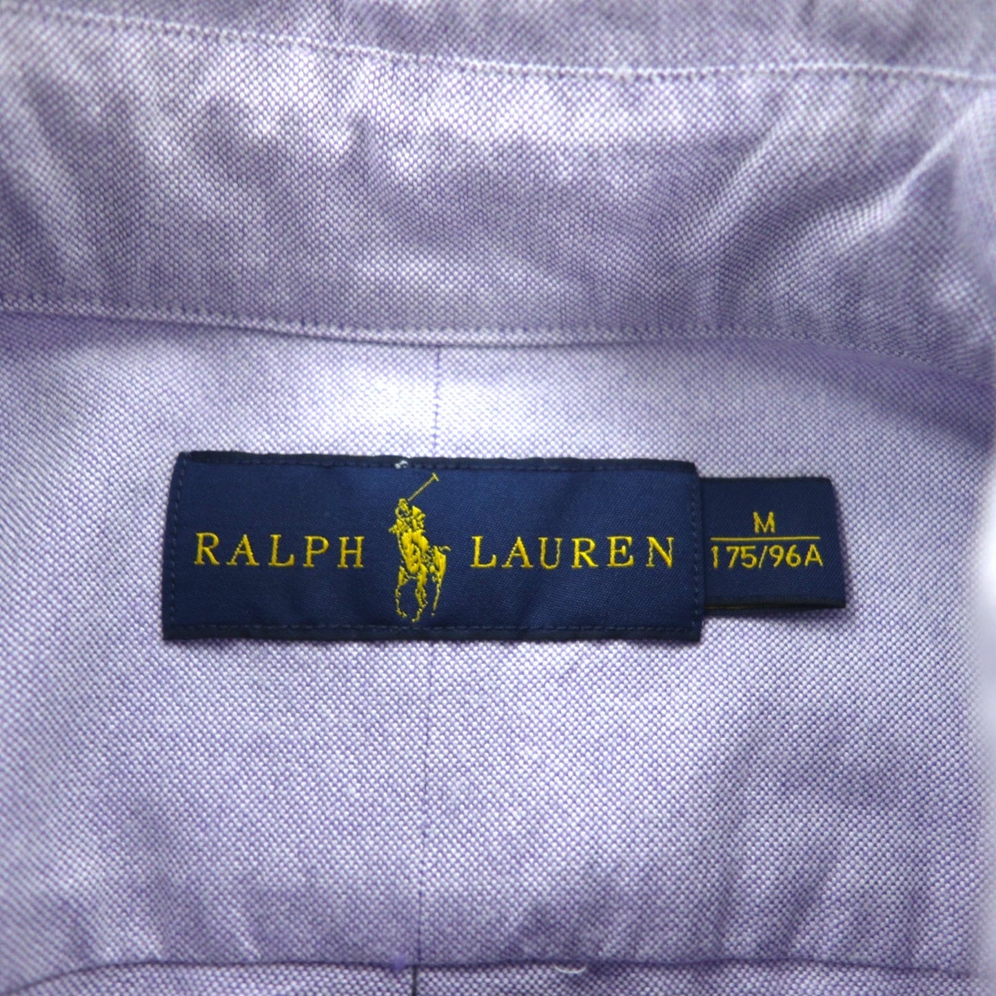 RALPH LAUREN オックスフォード ボタンダウンシャツ M ブルー コットン スモールポニー刺繍