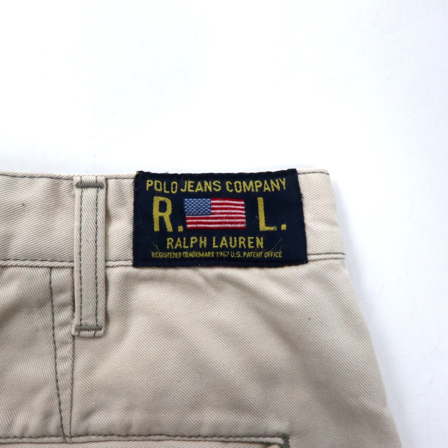 POLO JEANS COMPANY RALPH LAUREN 90年代 チノパンツ 78-94 ベージュ コットン