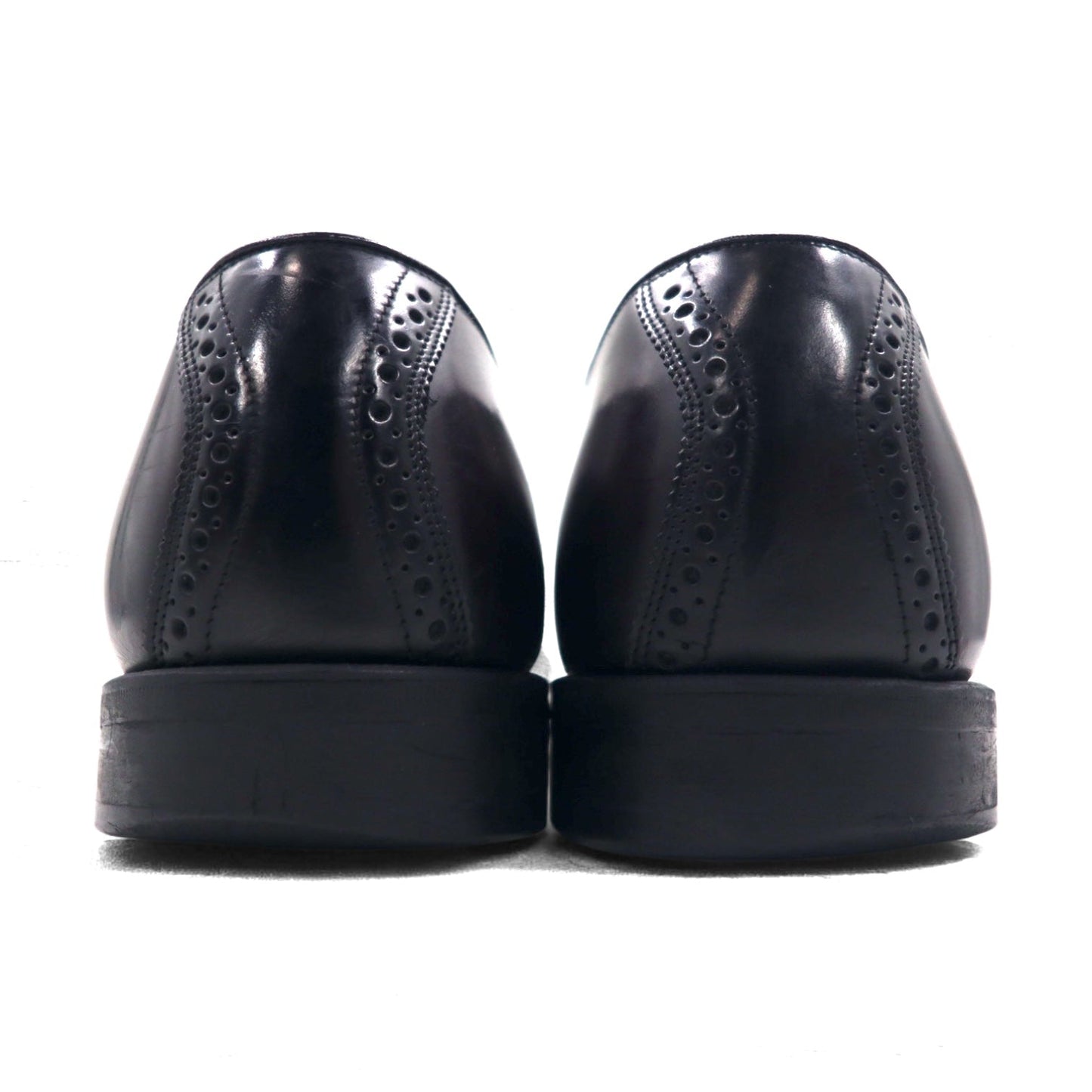 Johnston & Murphy クォーターブローグ ドレスシューズ 28cm ブラック レザー メダリオン 内羽根 93530