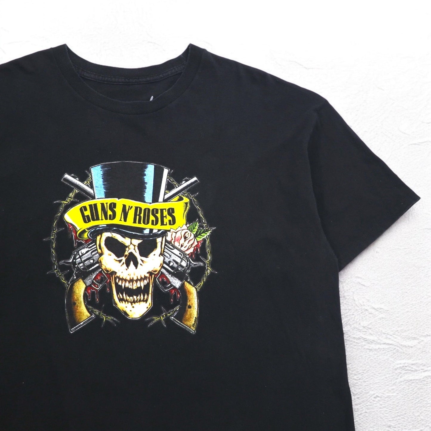 GUNS N' ROSES ガンズアンドローゼズ ロック バンド Tシャツ バンT XL ブラック スカル Bravado メキシコ製