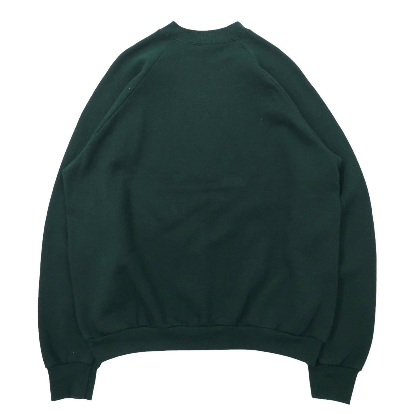 USA製 90年代 FRUIT OF THE LOOM カレッジプリントスウェット XXL グリーン コットン 裏起毛 COUNTY HIGH HORNETS ビッグサイズ 90年代