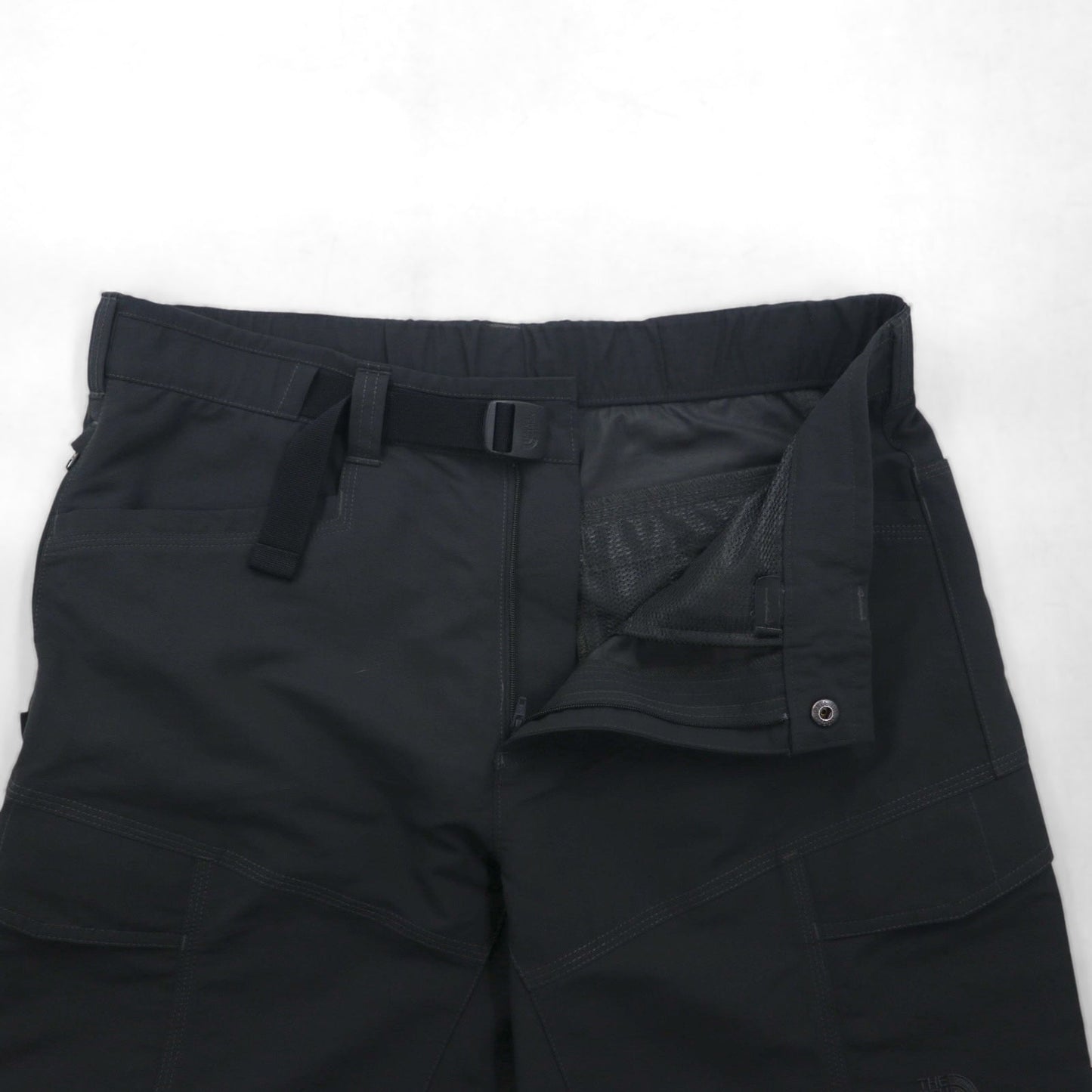 THE NORTH FACE コンバーチブル 2WAY ワイド カーゴパンツ ショートパンツ M グレー ナイロン US規格 Paramount Peak Ⅱ A4J0