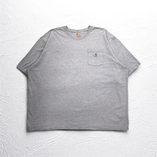 carhartt ビッグサイズ ポケット Tシャツ ポケTee 4XL ORIGINAL FIT グレー ホンジュラス製