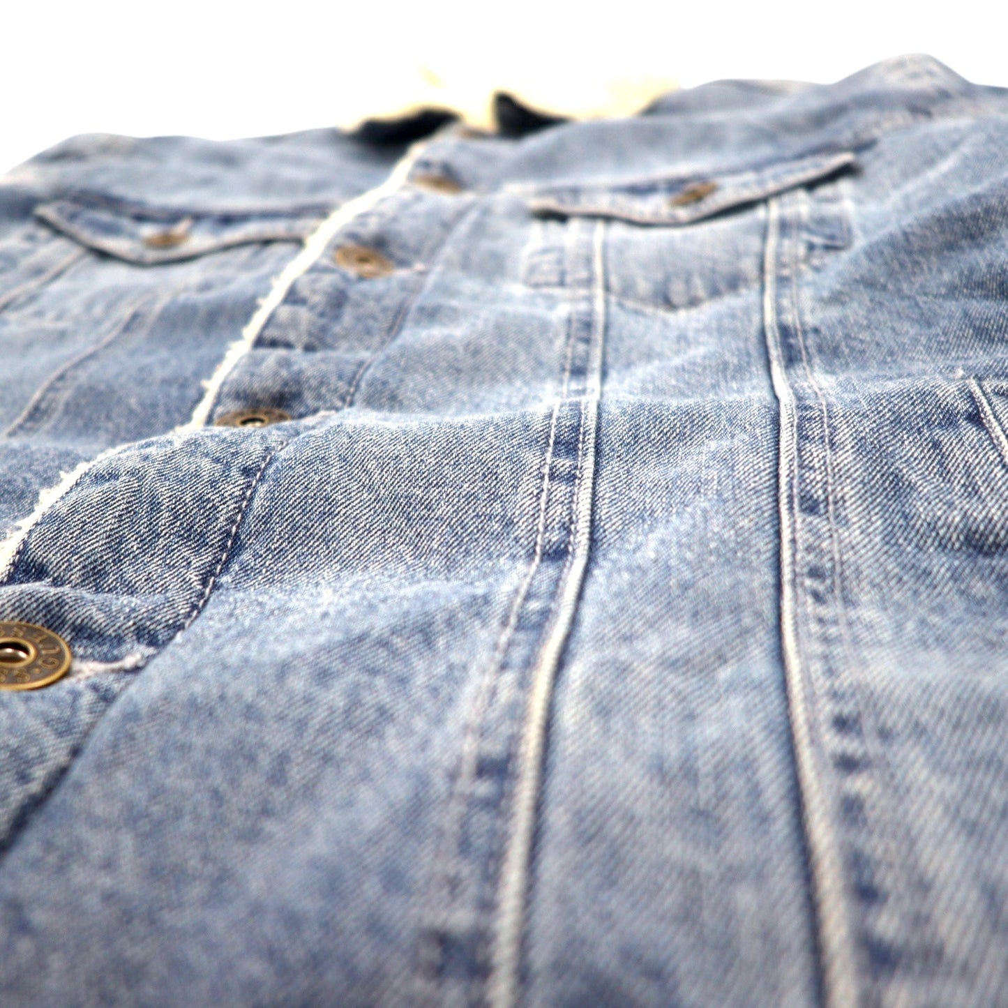 GUESS ボア デニムジャケット トラッカージャケット M ブルー コットン Sherpa Denim Jacket X74XN1R0LF0