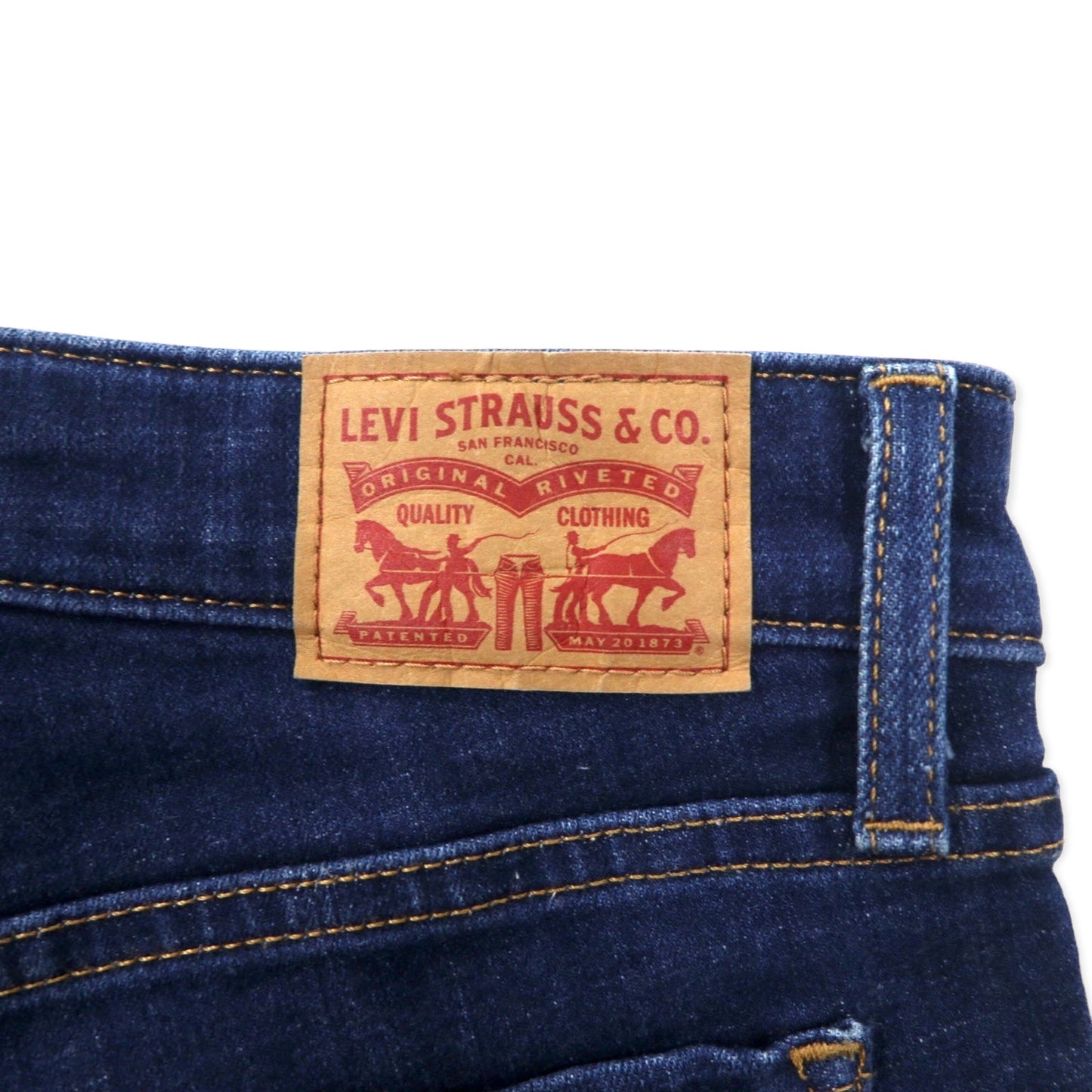 Levi's 711 スキニー デニムパンツ 26 ブルー コットン ストレッチ