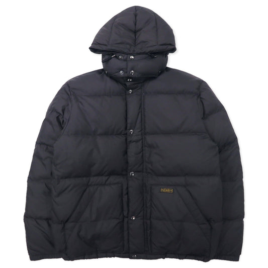 Polo by Ralph Lauren ダウンジャケット 175/96A ブラック ポリエステル フード着脱式