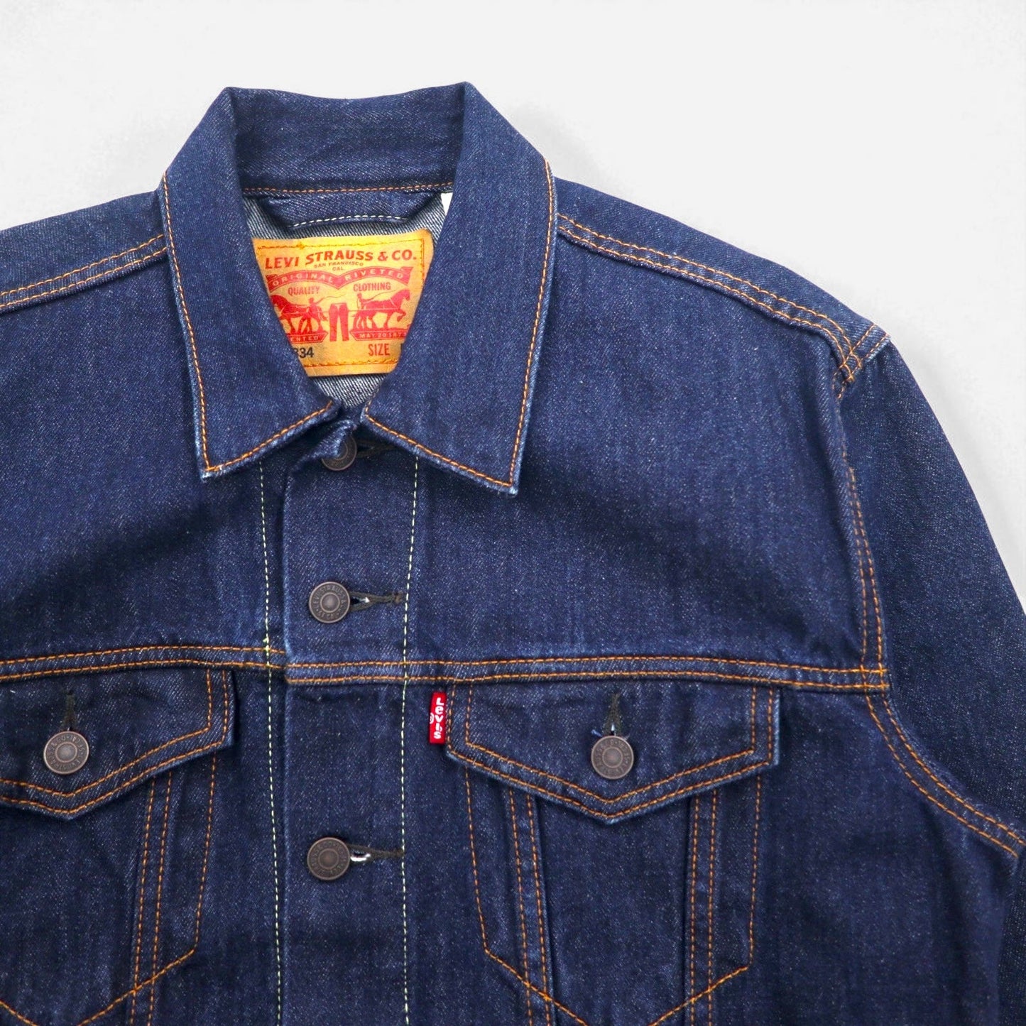 Levi's デニム トラッカージャケット 3rdタイプ Gジャン M インディゴ ブルー 72334-0134