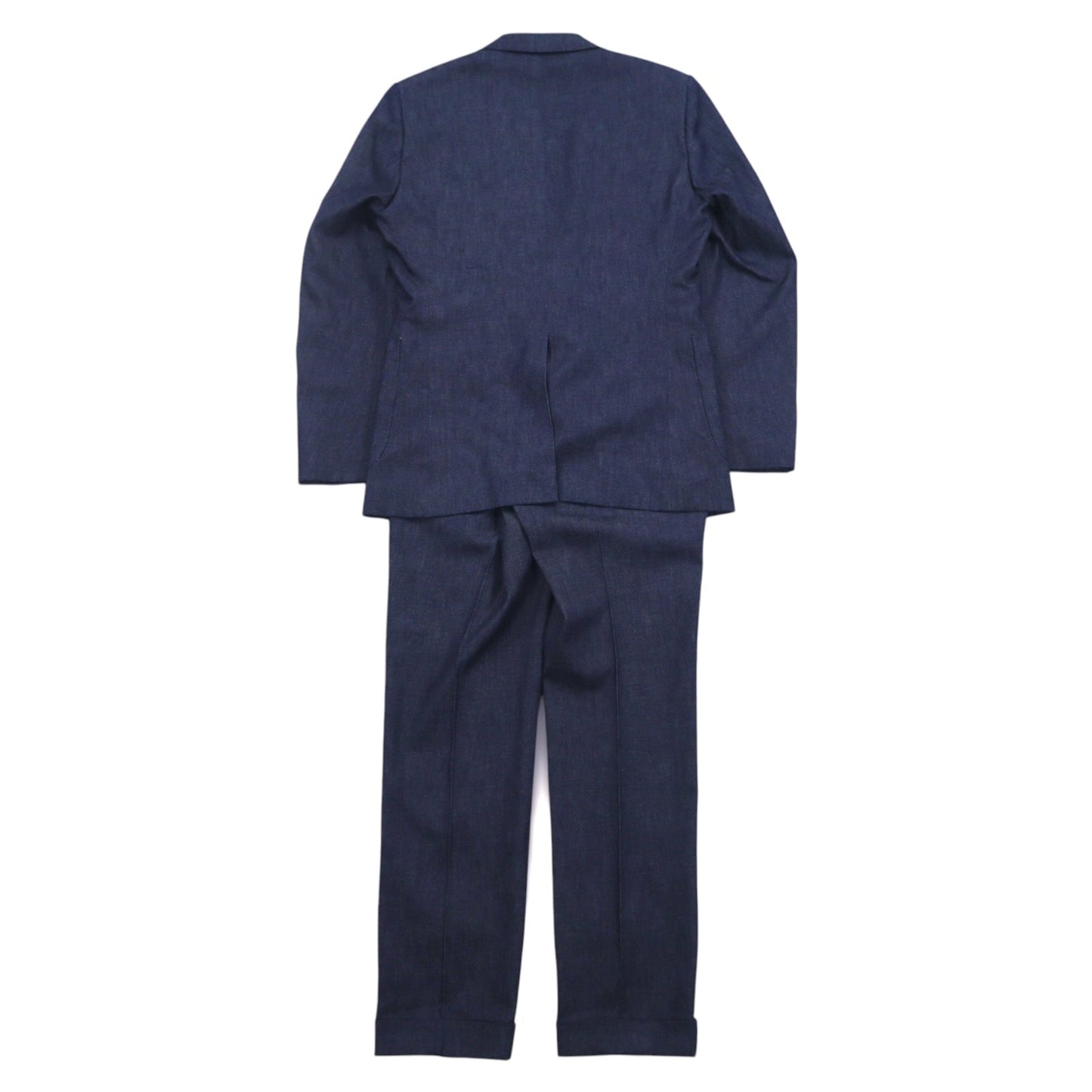 FABRIC TOKYO デニム 3B スーツ セットアップ L インディゴ ブルー コットン 日本製