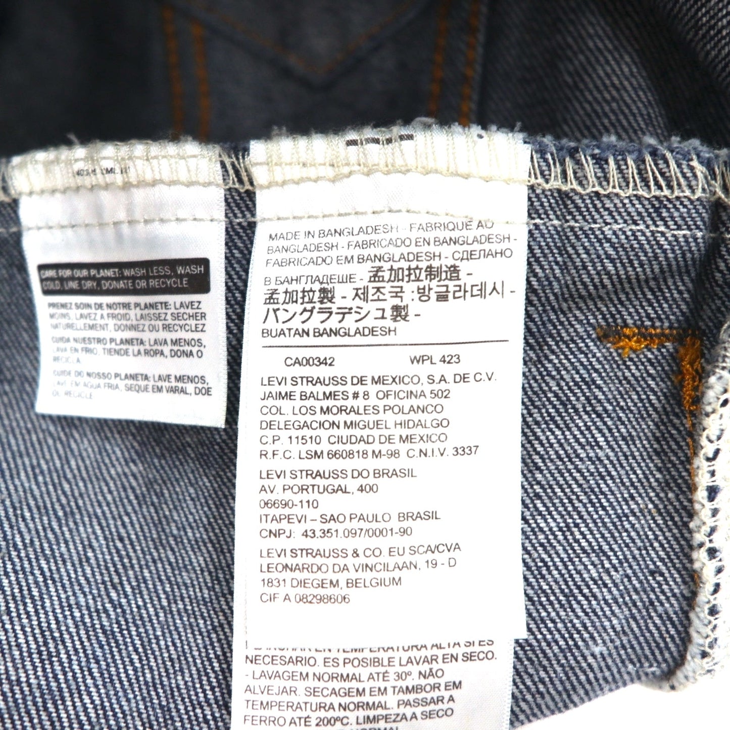 Levi's デニム トラッカージャケット 3rdタイプ Gジャン M インディゴ ブルー 72334-0134