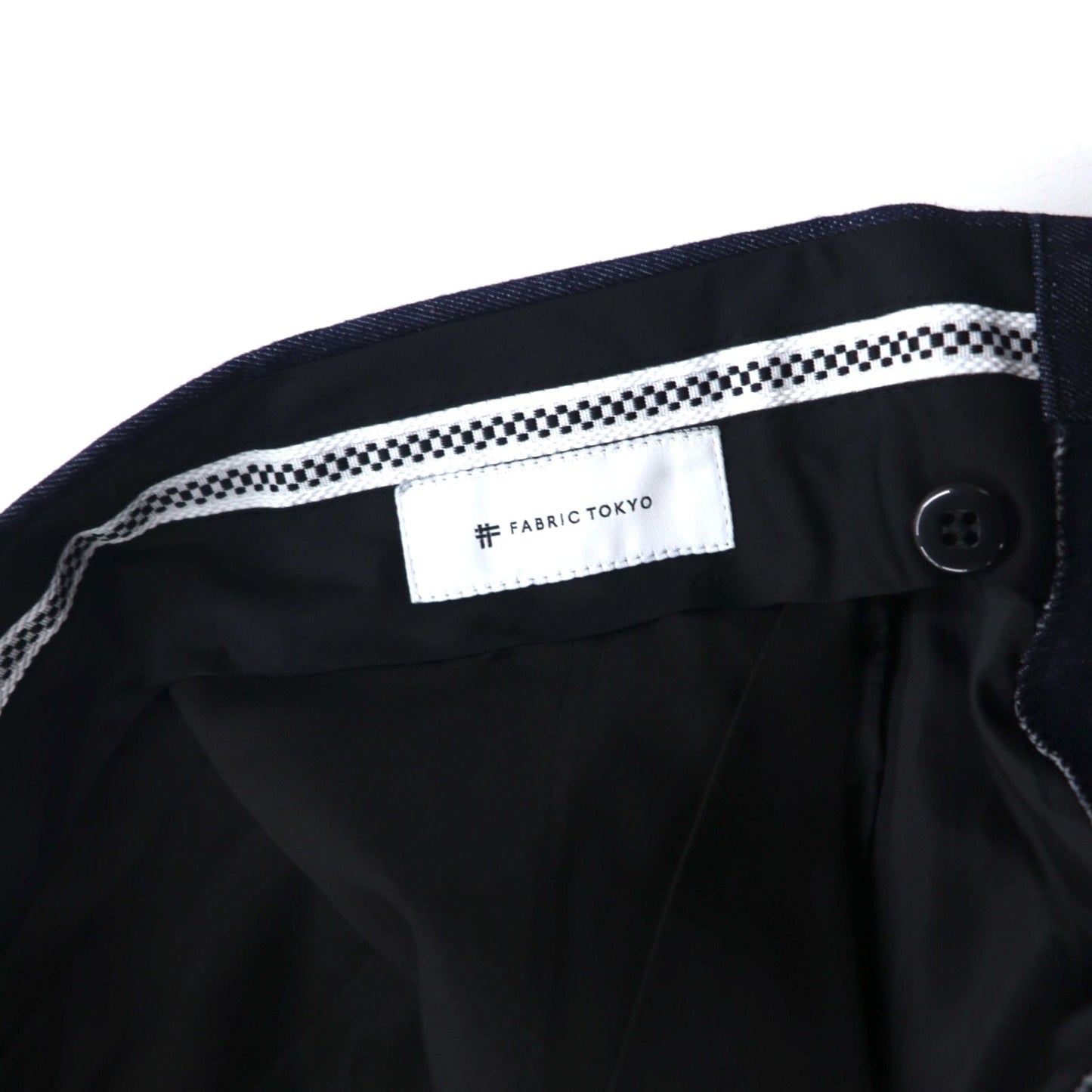 FABRIC TOKYO デニム 3B スーツ セットアップ L インディゴ ブルー コットン 日本製