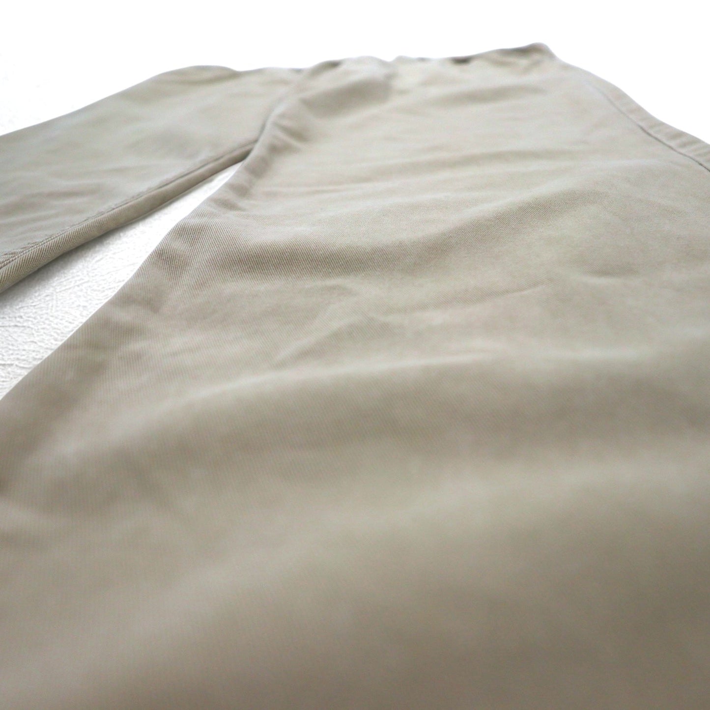 POLO RALPH LAUREN ストレート チノパンツ L ベージュ コットン TALONジップ レザーパッチ