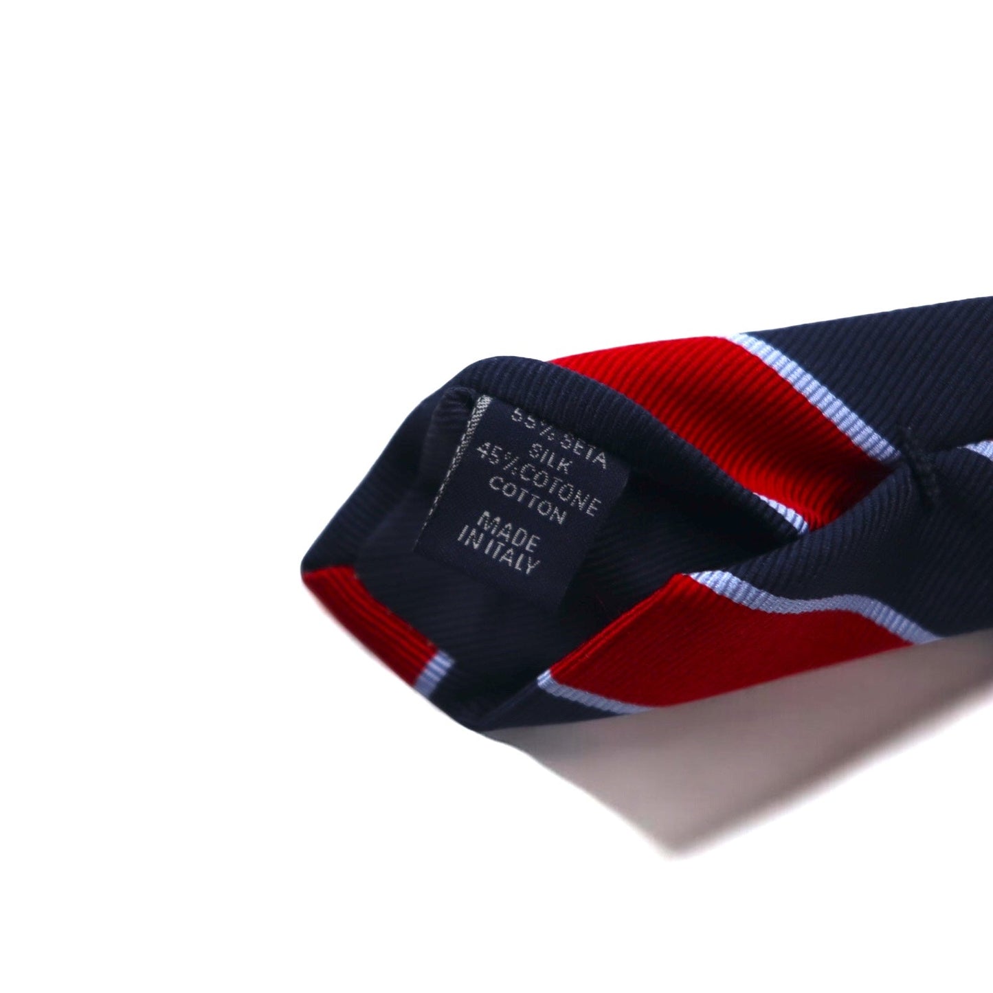 Altea イタリア製 ネクタイ レッド ネイビー レジメンタル ストライプ UNITED ARROWS 取扱い
