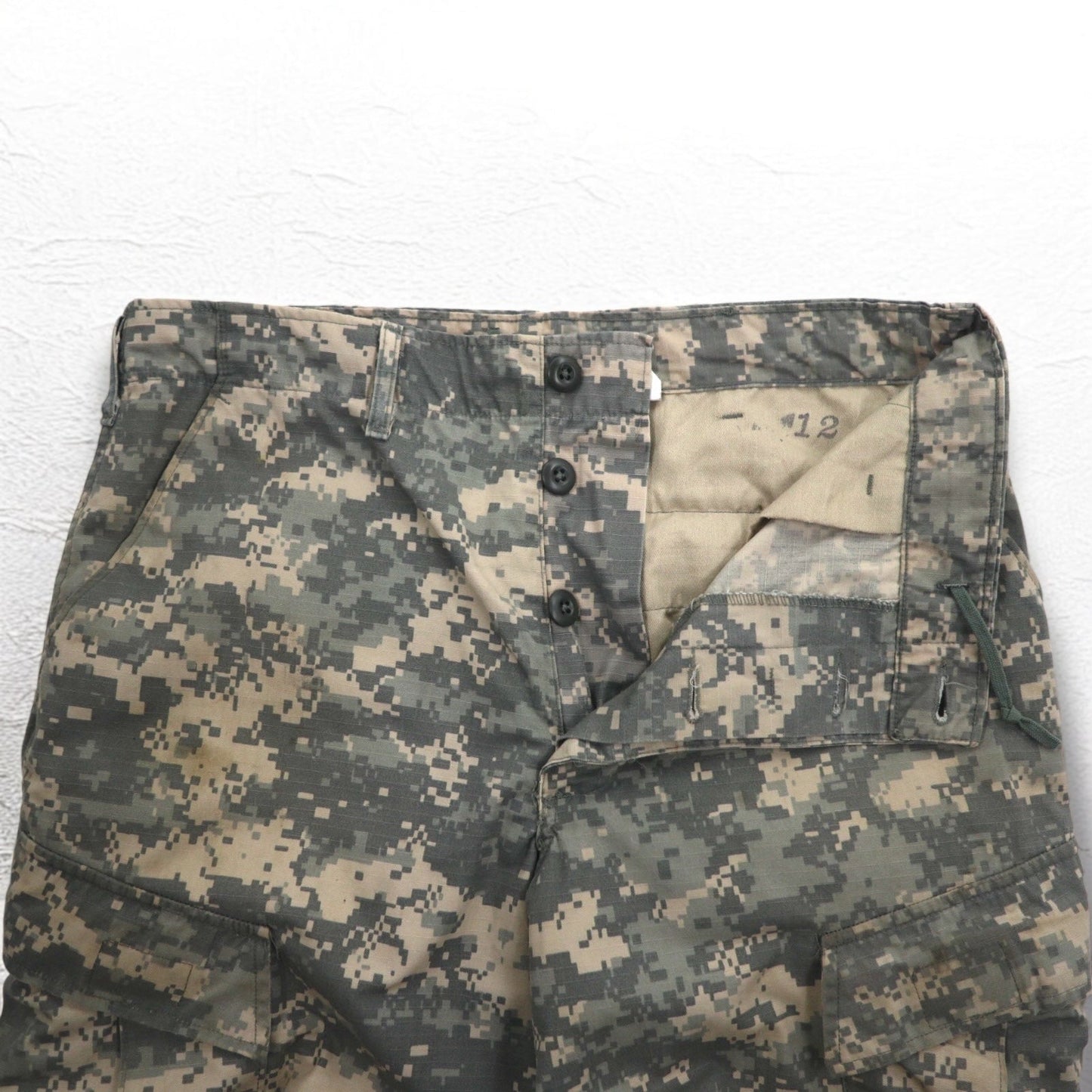 US ARMY 米軍 WOOLRICH INC. 00年代 ミリタリー デジカモ カーゴパンツ M カーキ 8415-01-519-8429