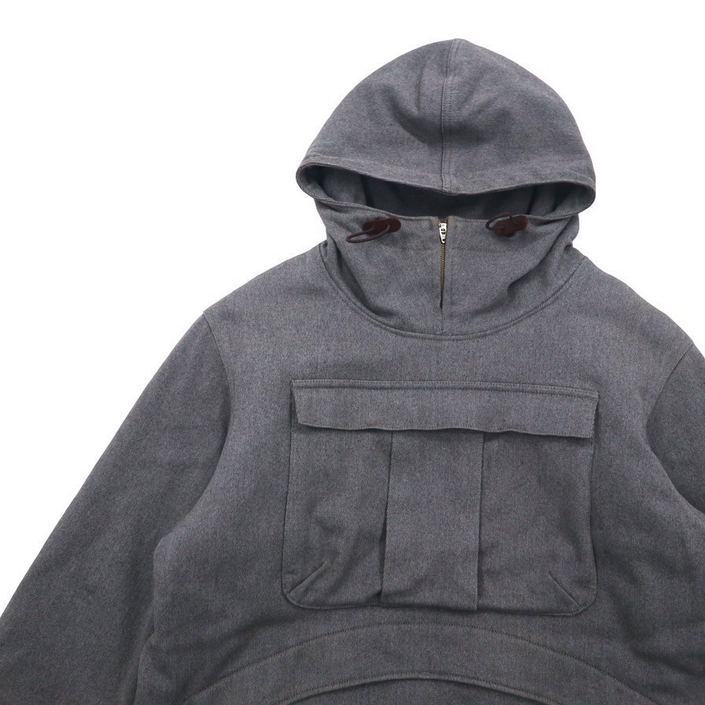 BROWN by 2-tacs 中綿 アノラック パーカー M グレー ハーフジップ Anorak B8-J003 日本製