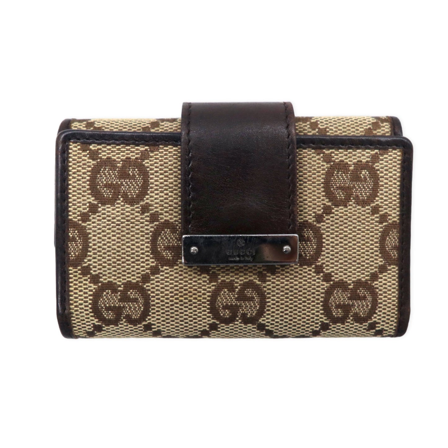 GUCCI 6連キーケース GGキャンバス ベージュ キャンバス レザー 74212 1502 イタリア製