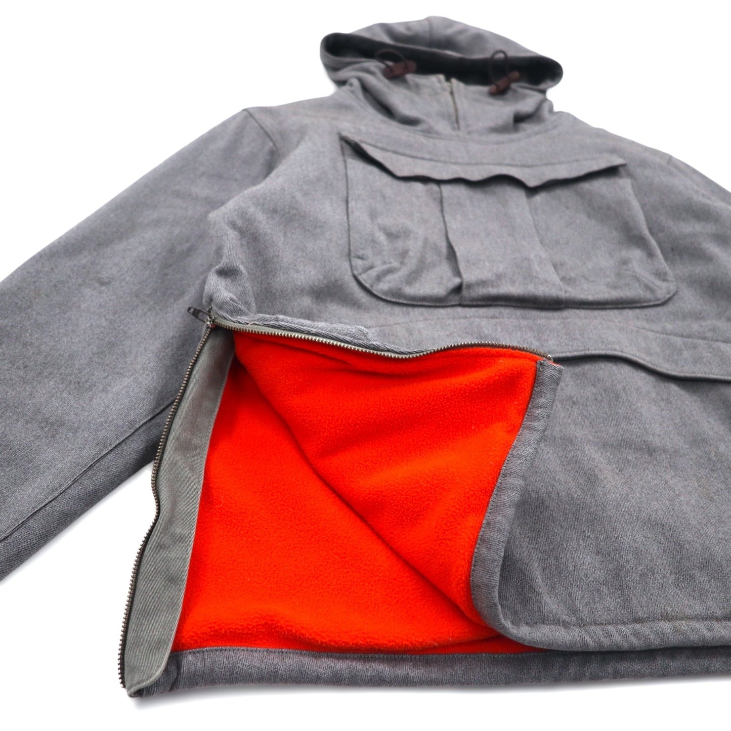BROWN by 2-tacs 中綿 アノラック パーカー M グレー ハーフジップ Anorak B8-J003 日本製