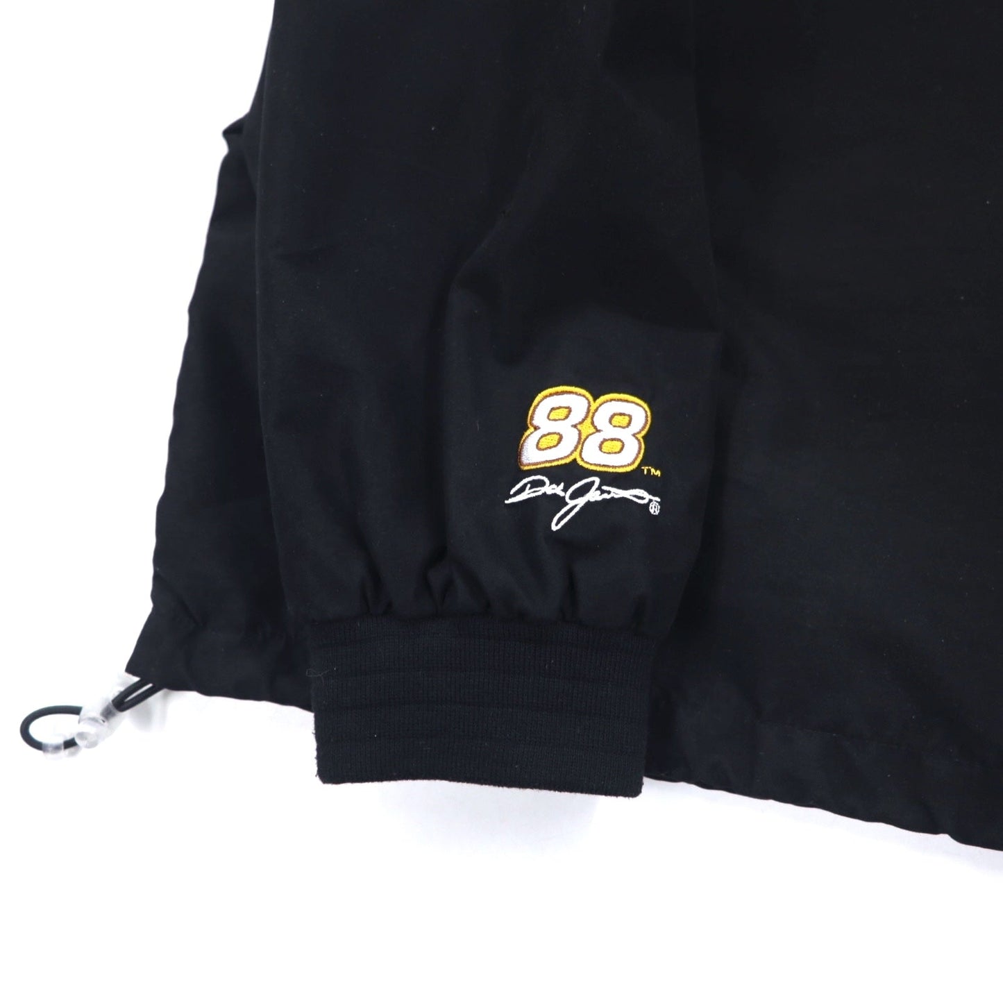 CHASE AUTHENTICS レーシング ピステ プルオーバー ナイロンジャケット L ブラック ポリエステル ドローコード UPS 刺繍