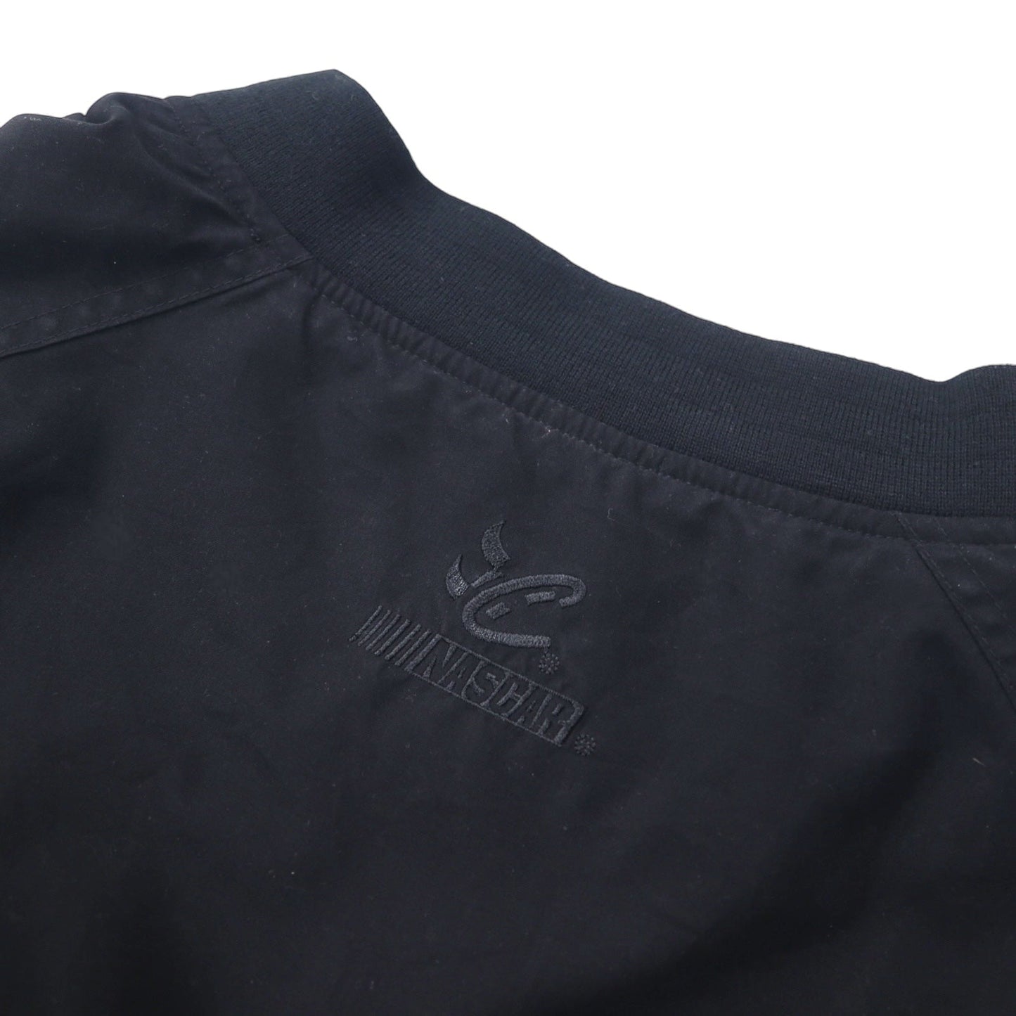 CHASE AUTHENTICS レーシング ピステ プルオーバー ナイロンジャケット L ブラック ポリエステル ドローコード UPS 刺繍