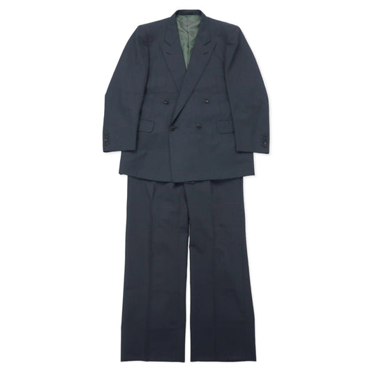 Burberrys オールド ダブル スーツ セットアップ 96-86-170 AB5 グレー シャドーストライプ ウール 日本製